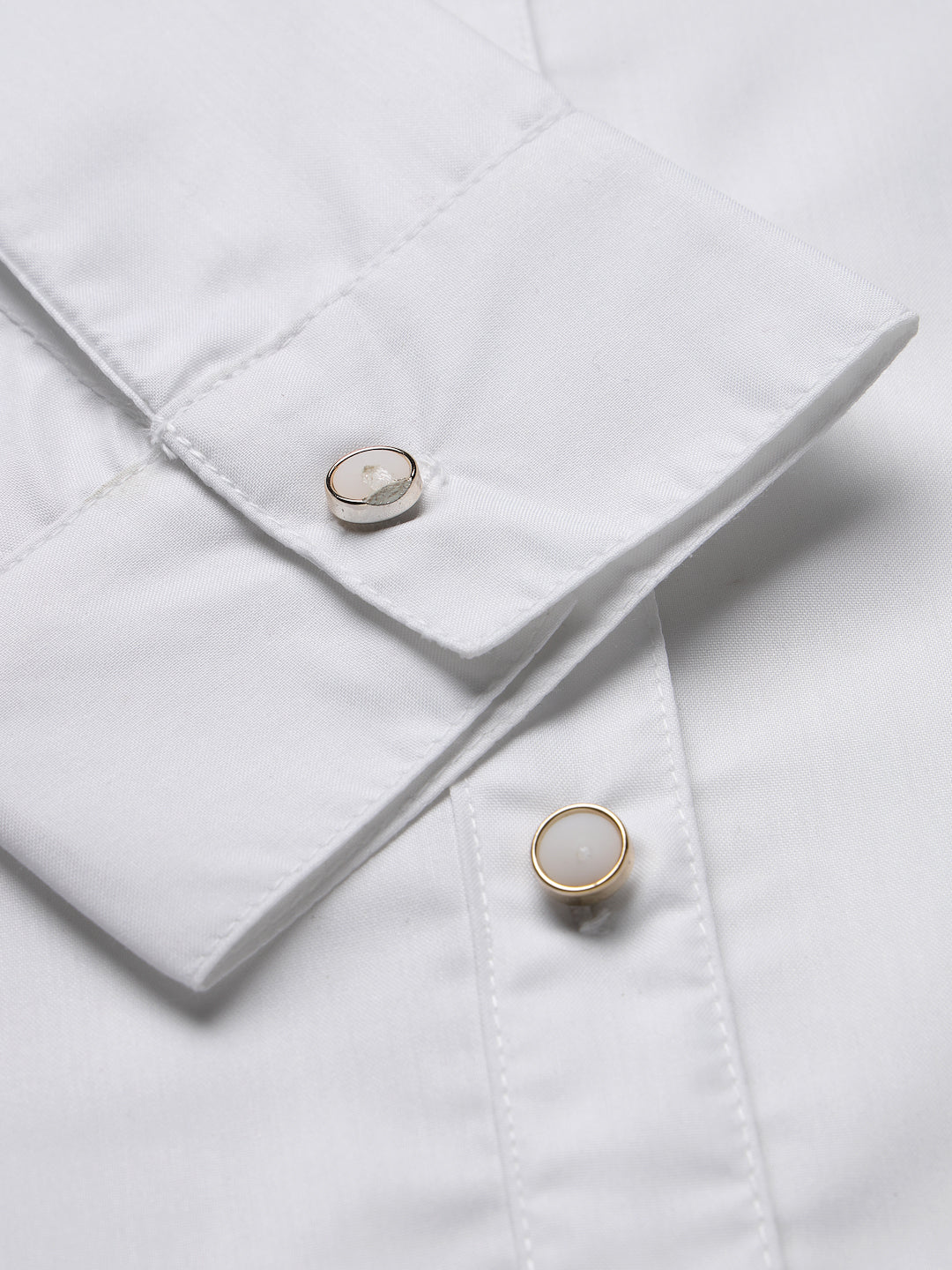 Style Quotient Women Solid White polycotton Formal Shirt-Shirts-StyleQuotient