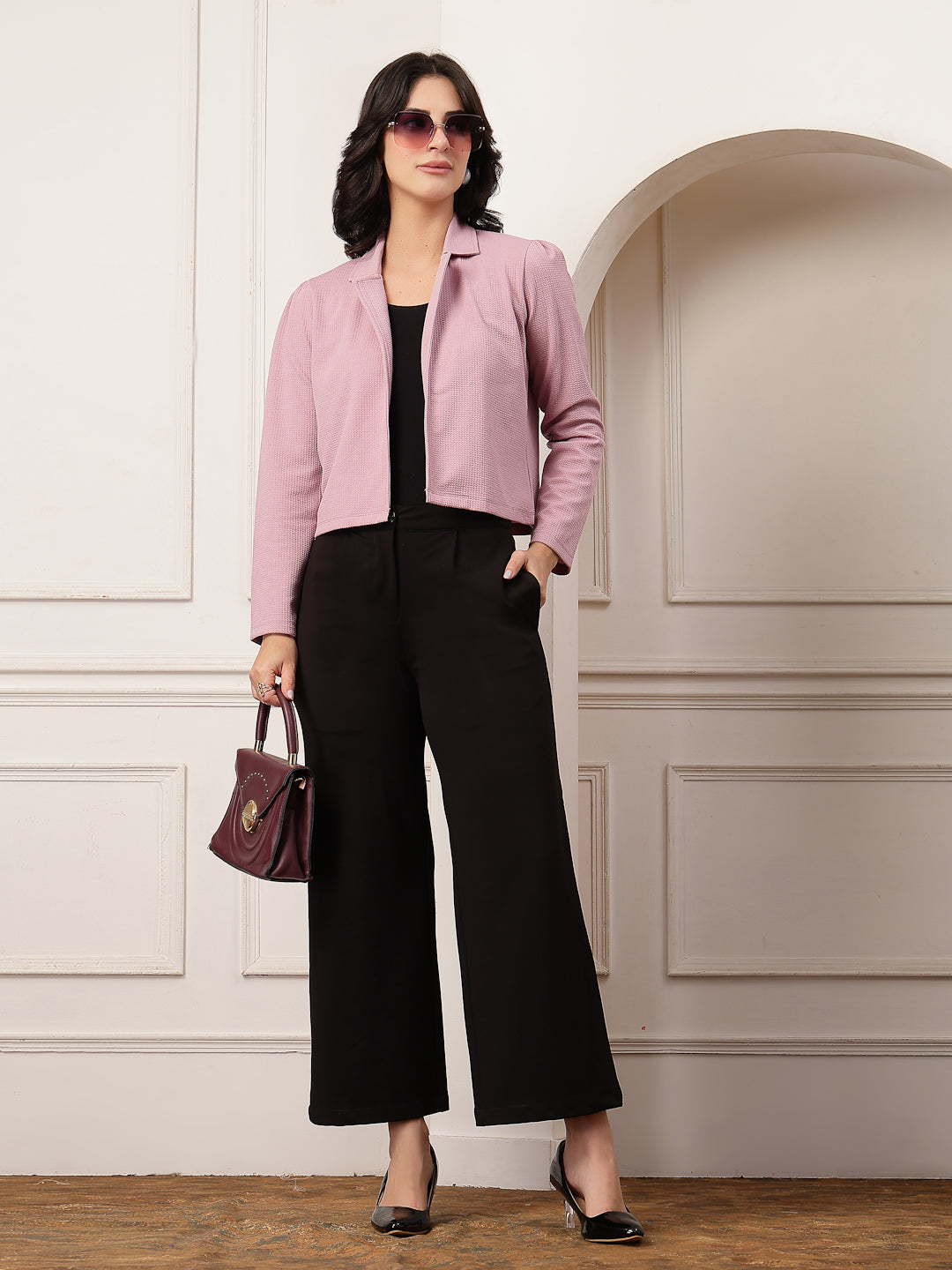 Style Quotient Women Rose Shacket-Shirts-StyleQuotient
