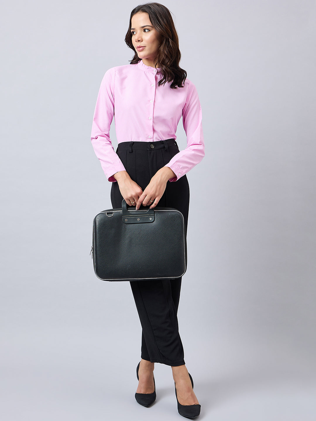 Style Quotient Women Stripe Long Sleeve Shirt-Shirts-StyleQuotient