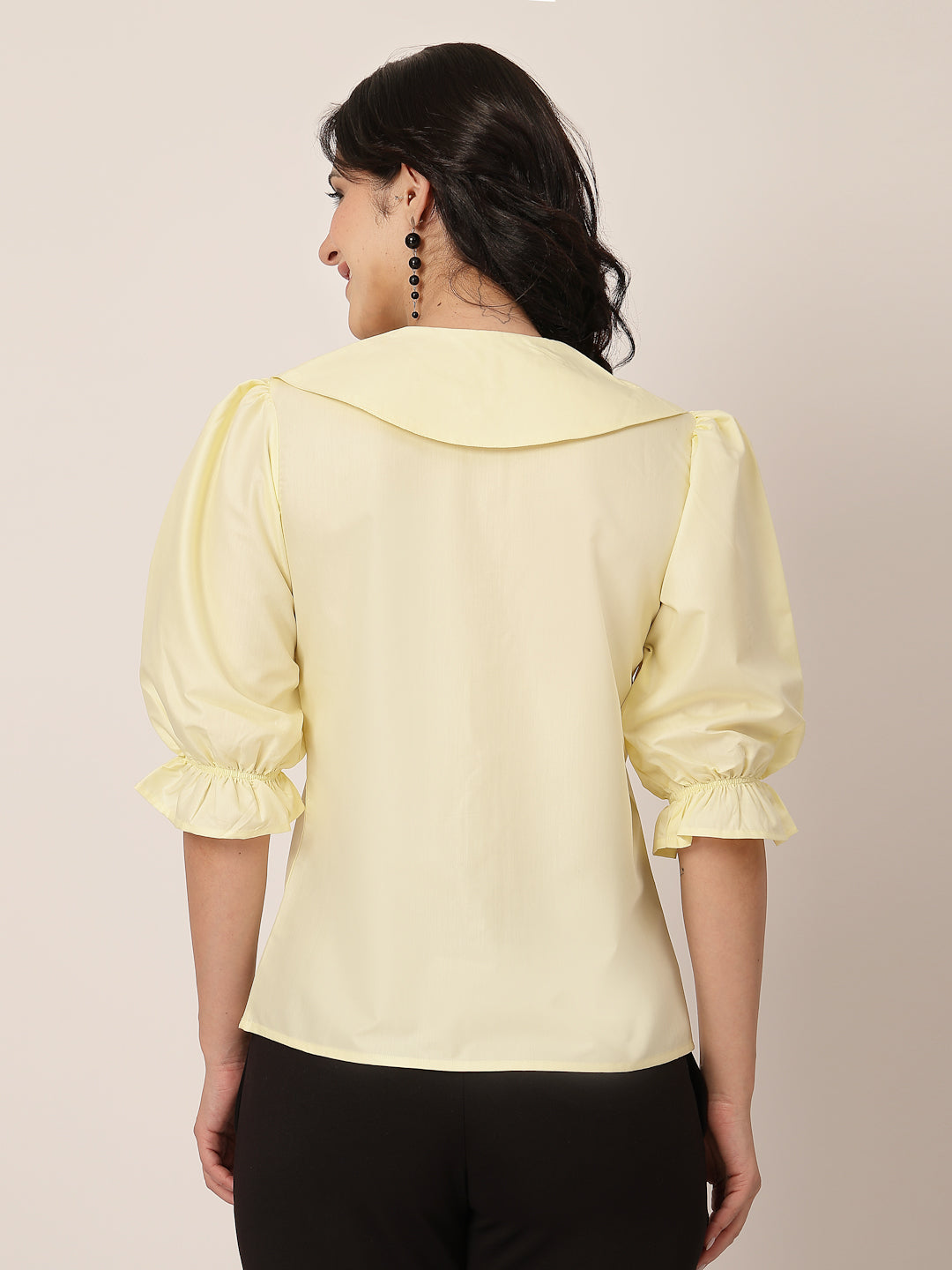 Style Quotient Women Yellow Shirt Style Top-Shirts-StyleQuotient