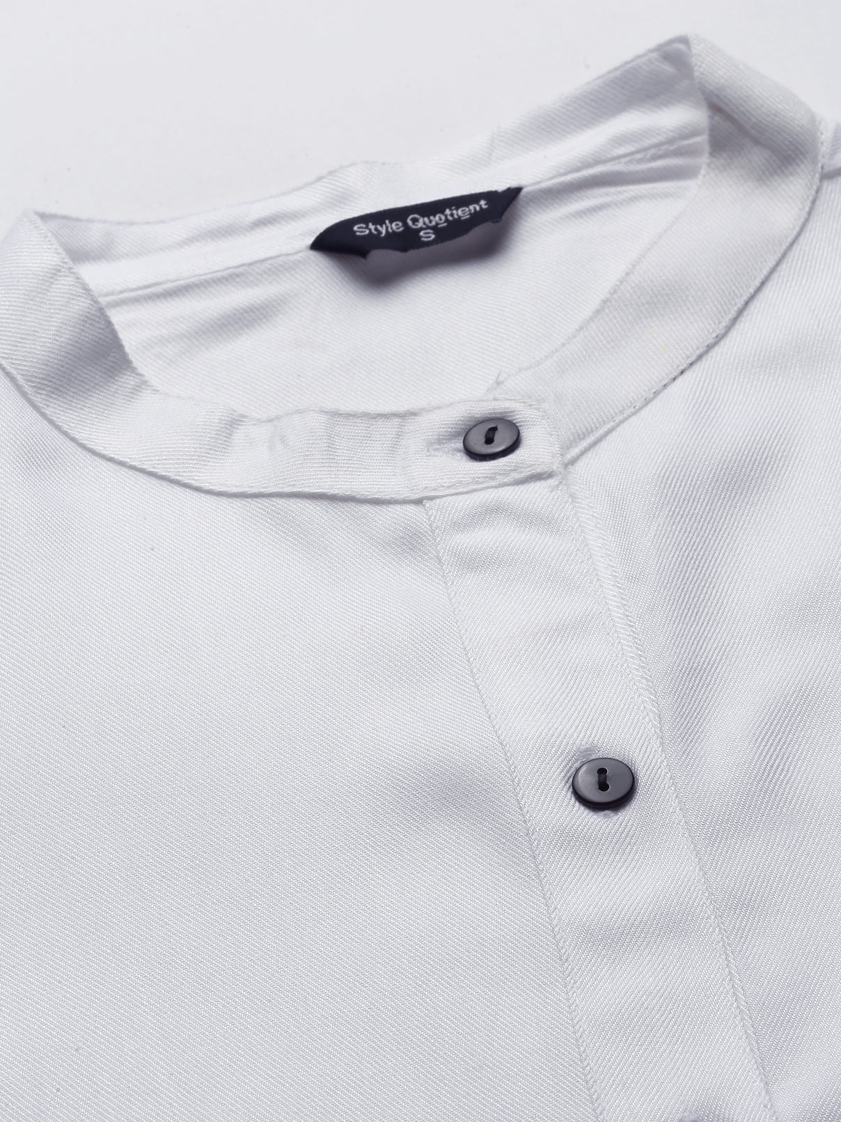 Style Quotient Women Solid White Viscose Rayon formal shirt-Shirts-StyleQuotient
