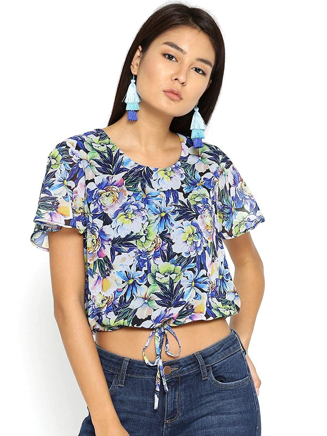 Style Quotient Womens Floral Print RegularTops-Tops-StyleQuotient