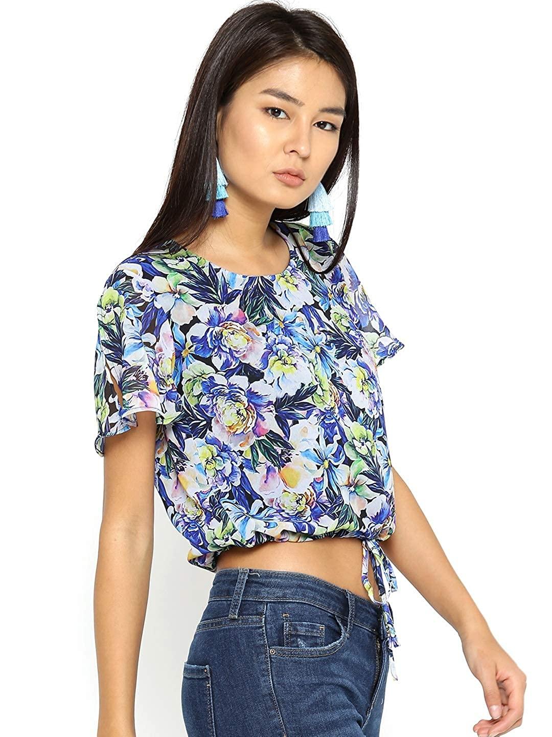Style Quotient Womens Floral Print RegularTops-Tops-StyleQuotient