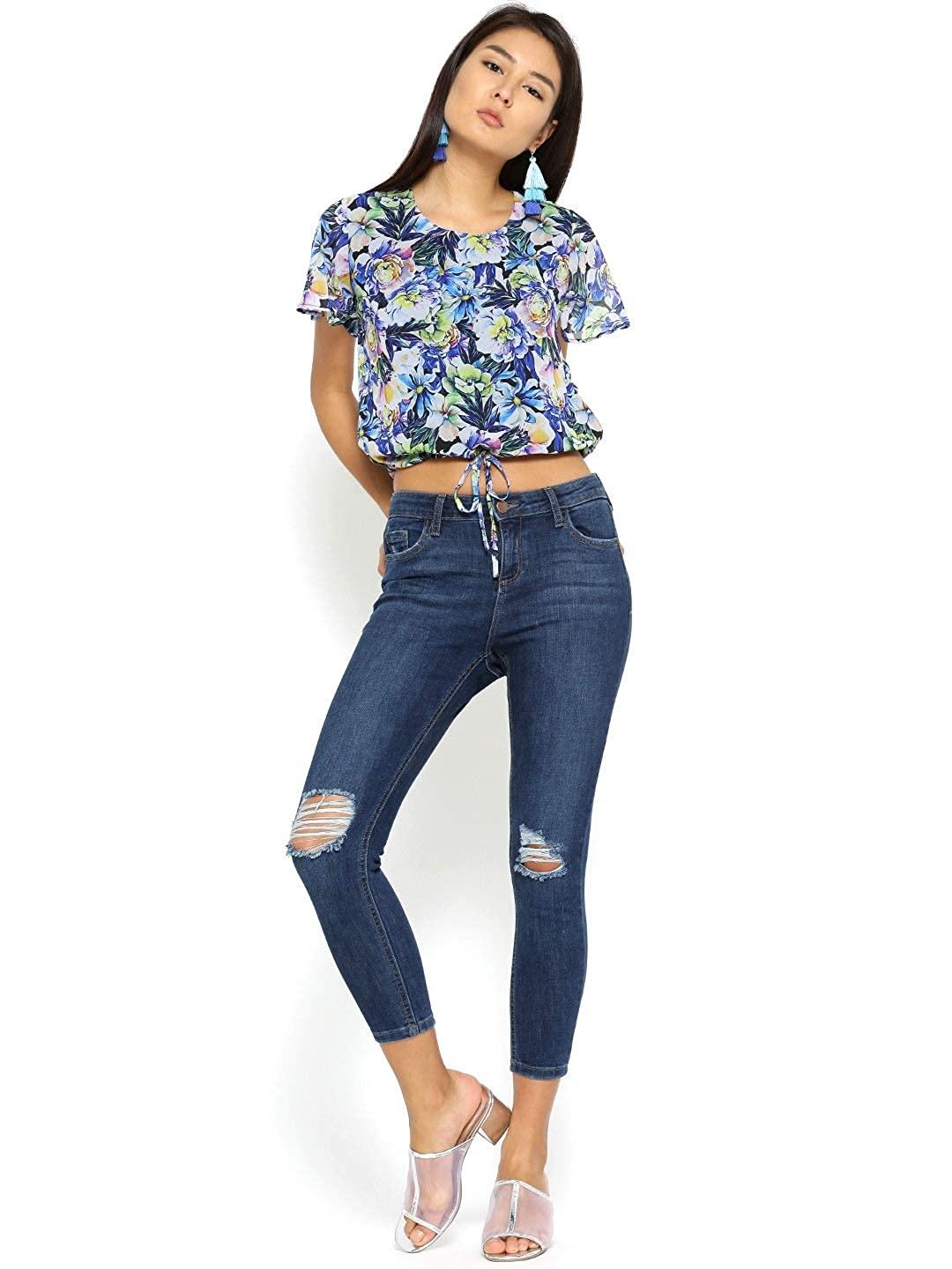 Style Quotient Womens Floral Print RegularTops-Tops-StyleQuotient