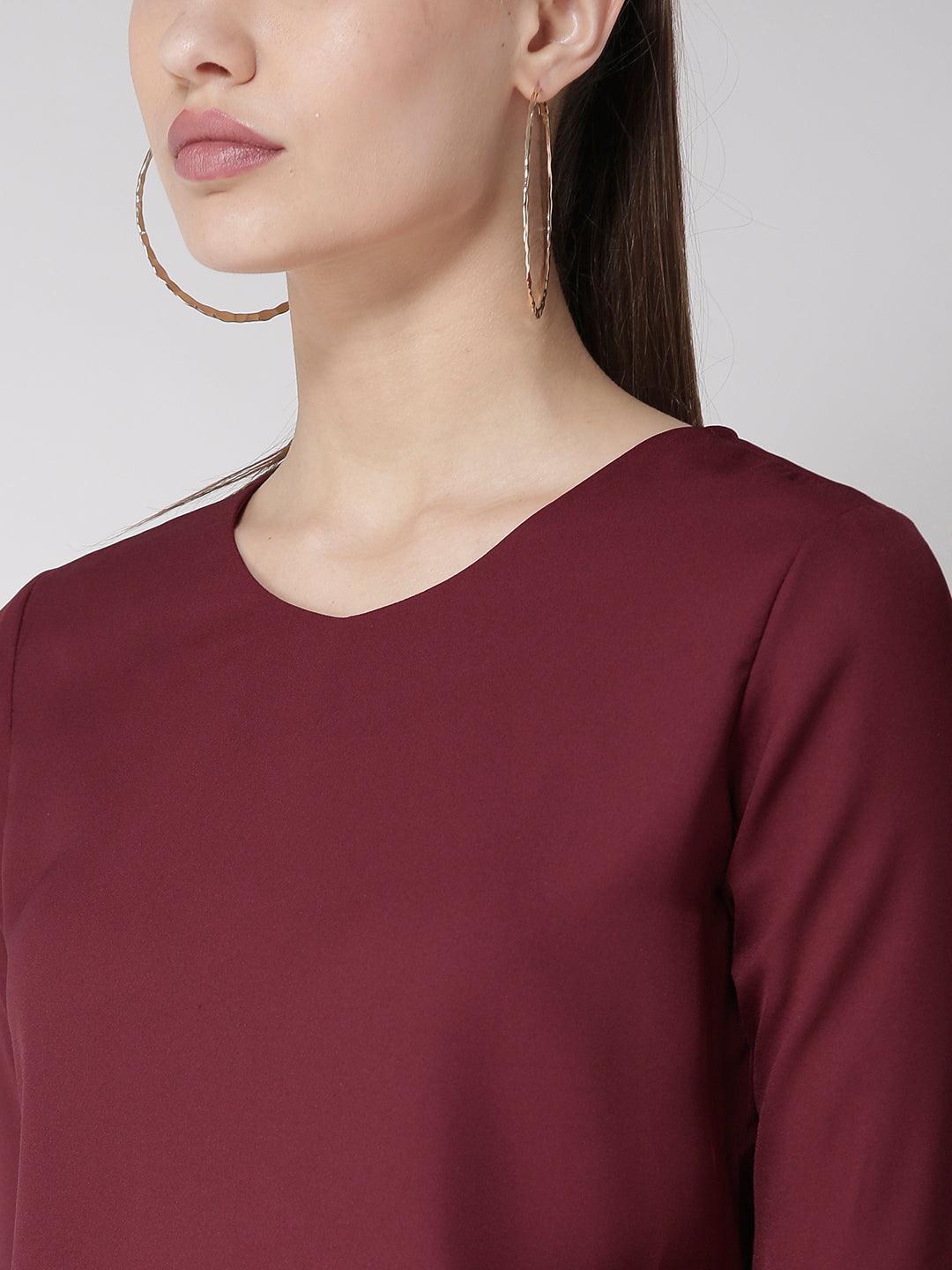 Women Yellow Solid Top-Tops-StyleQuotient