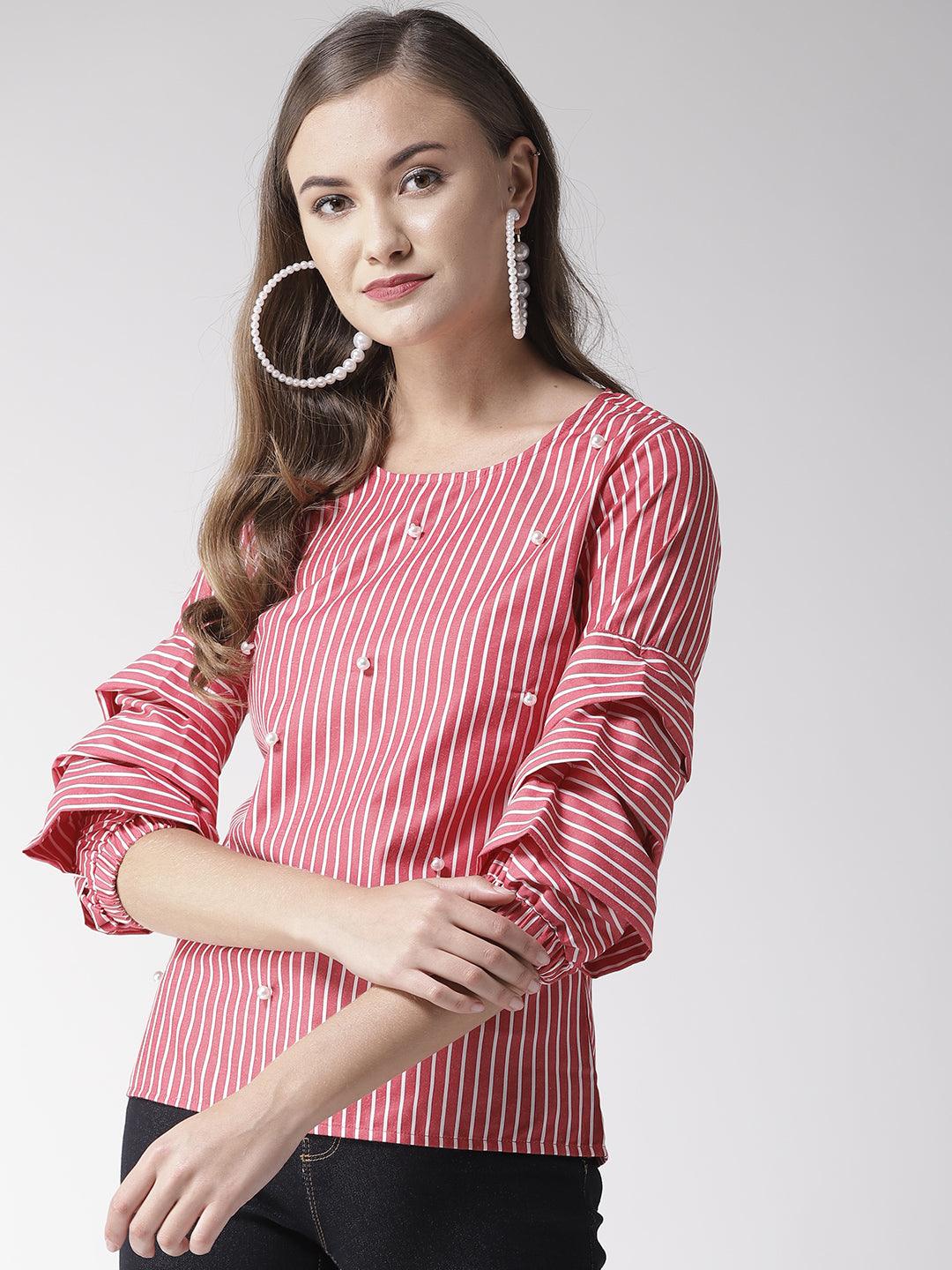 Style quotient women solid polyester smart casual top-Tops-StyleQuotient