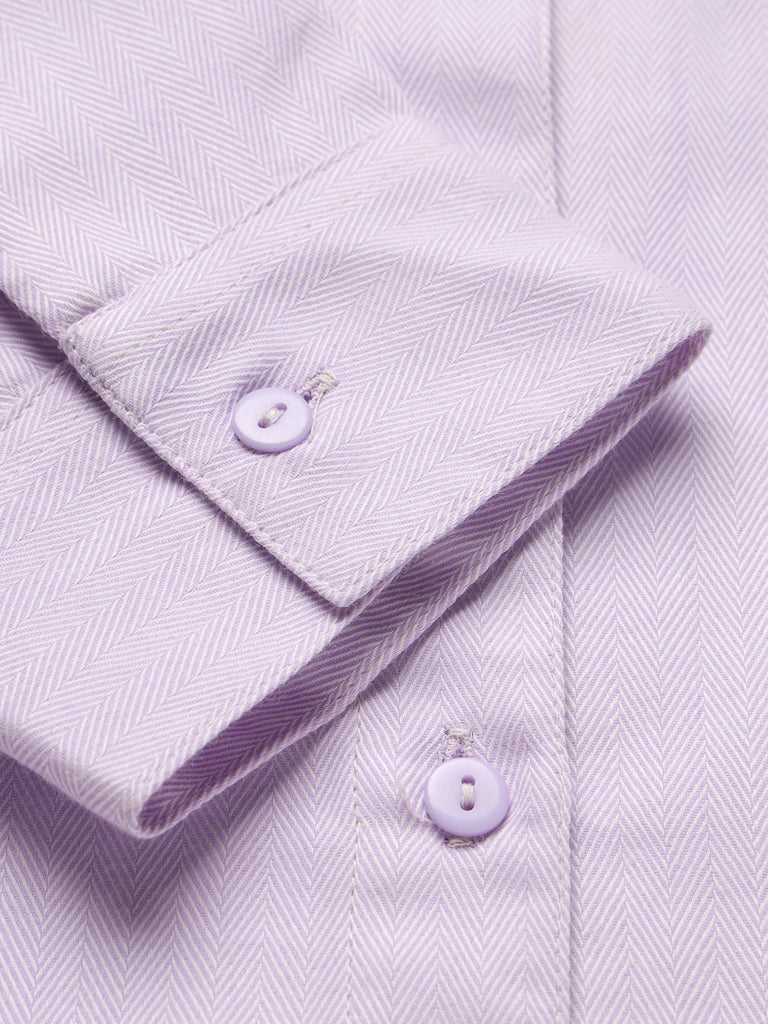 Style Quotient Women Self Design Lilac polycotton Formal Shirt-Shirts-StyleQuotient