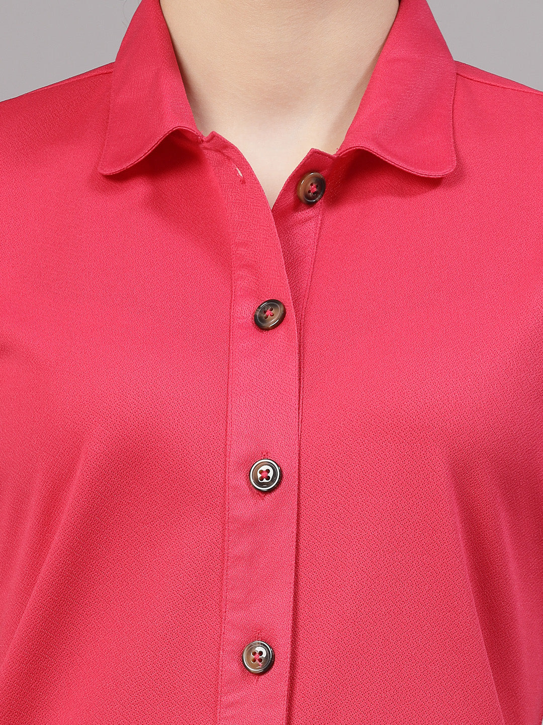 Style Quotient Women Casual Pink Shirt-Shirts-StyleQuotient