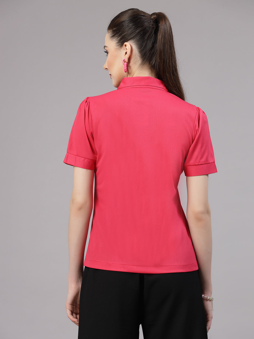 Style Quotient Women Casual Pink Shirt-Shirts-StyleQuotient