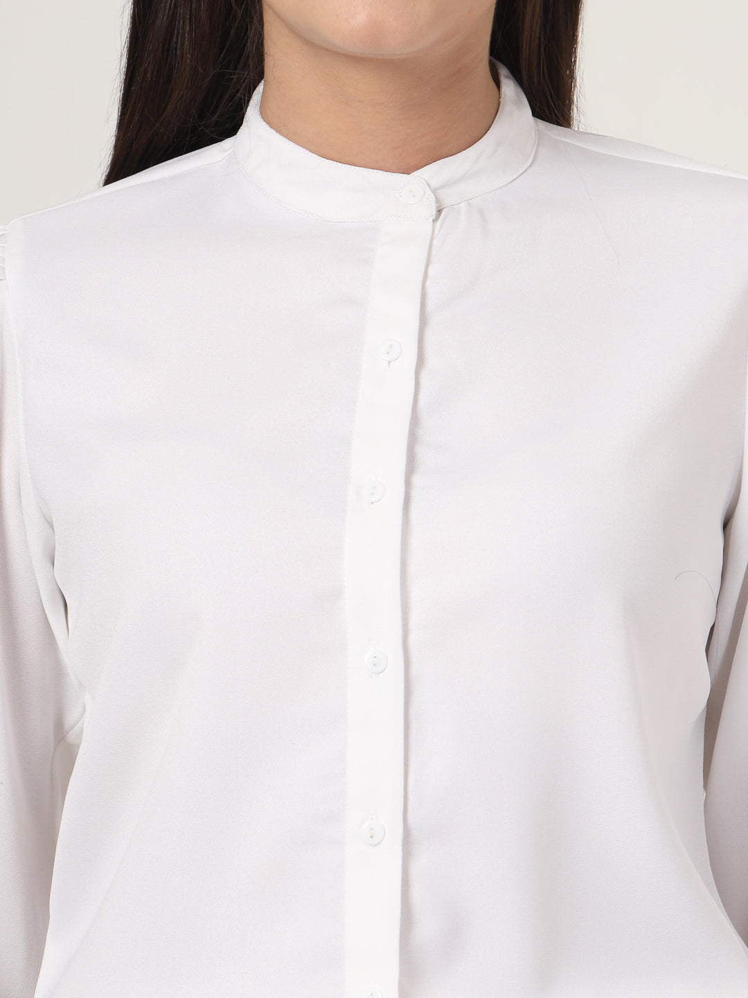 Style Quotient Women White Formal Shirt-Shirts-StyleQuotient