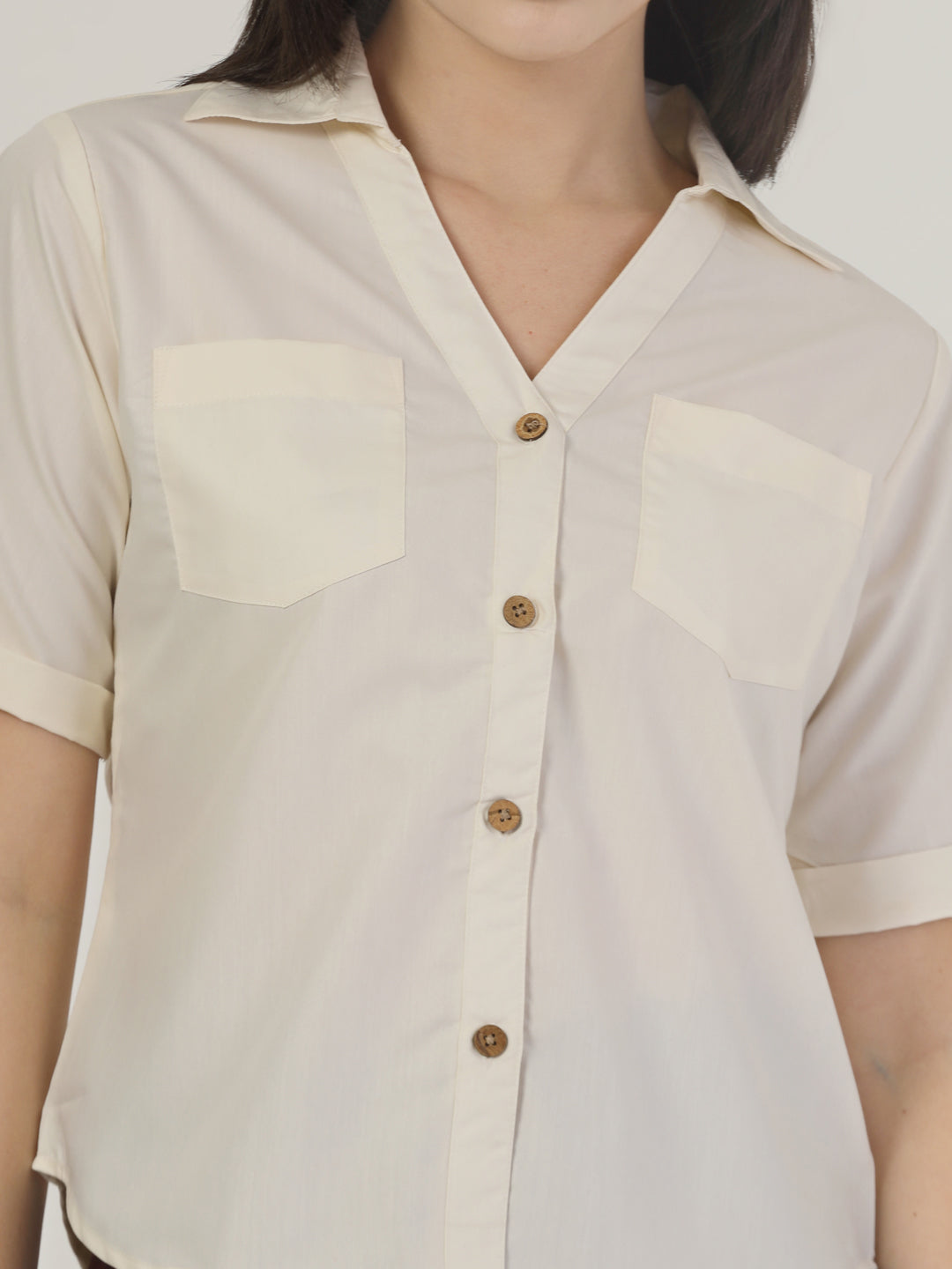 Style Quotient Womens Shirt with front Double Pockets-Shirts-StyleQuotient