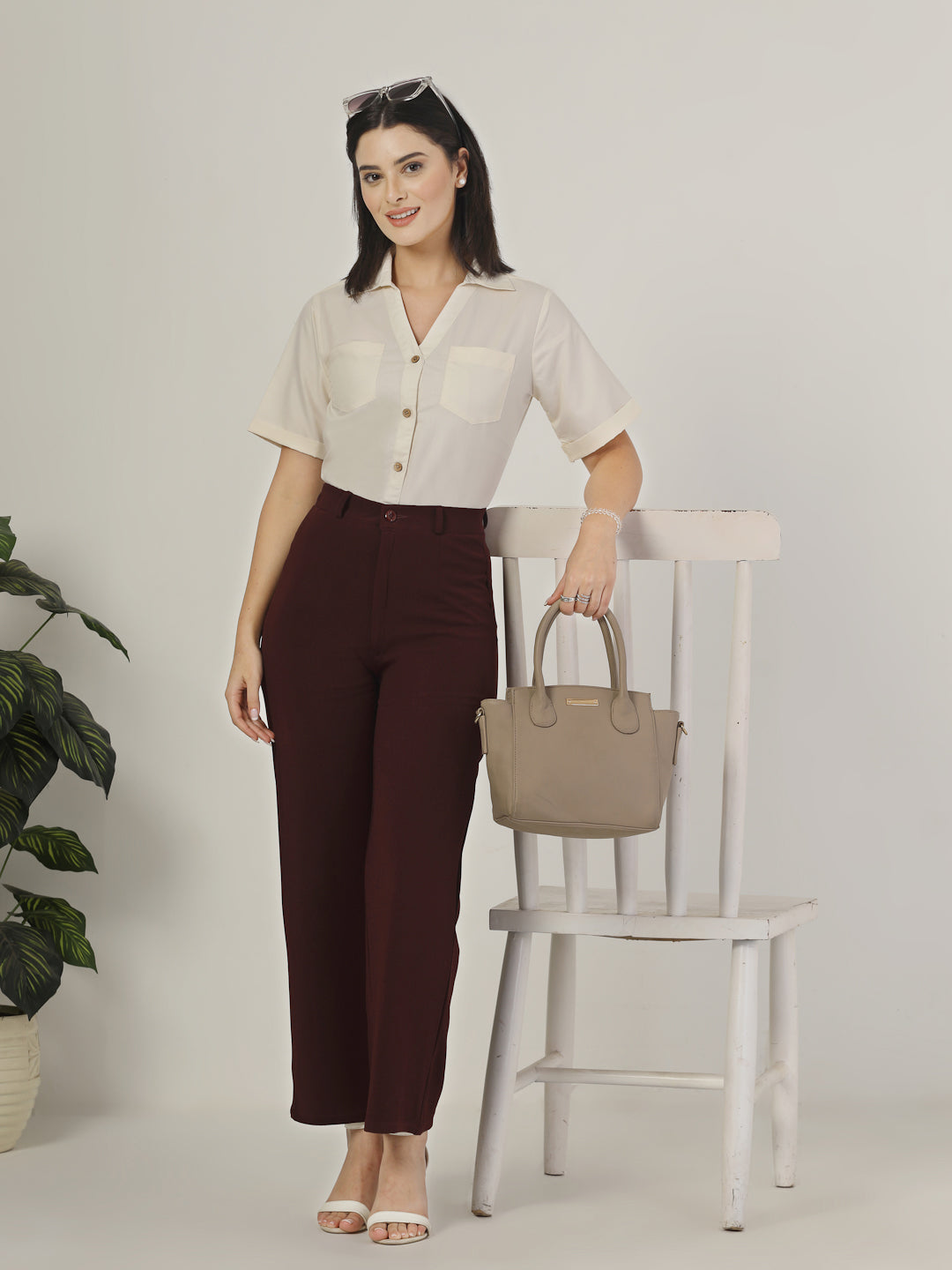Style Quotient Womens Shirt with front Double Pockets-Shirts-StyleQuotient