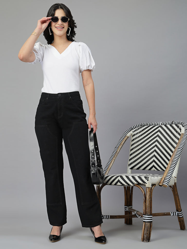 Style Quotient Women White Knit Top-Tops-StyleQuotient