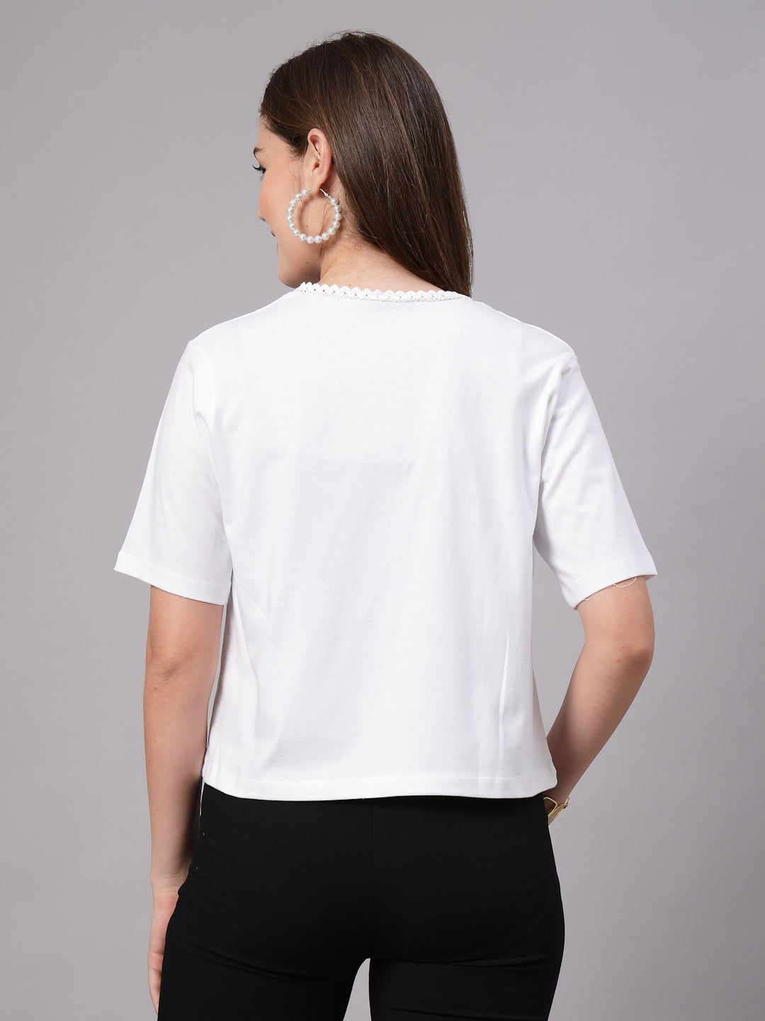 Style Quotient Women Solid White Cotton Open Front Smart Casual Shrug-Shrug-StyleQuotient