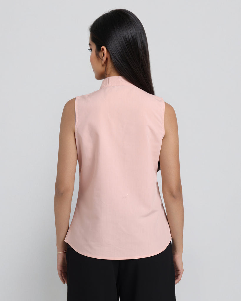 Style Quotient Women Solid Olive Polycotton Formal Top-Tops-StyleQuotient