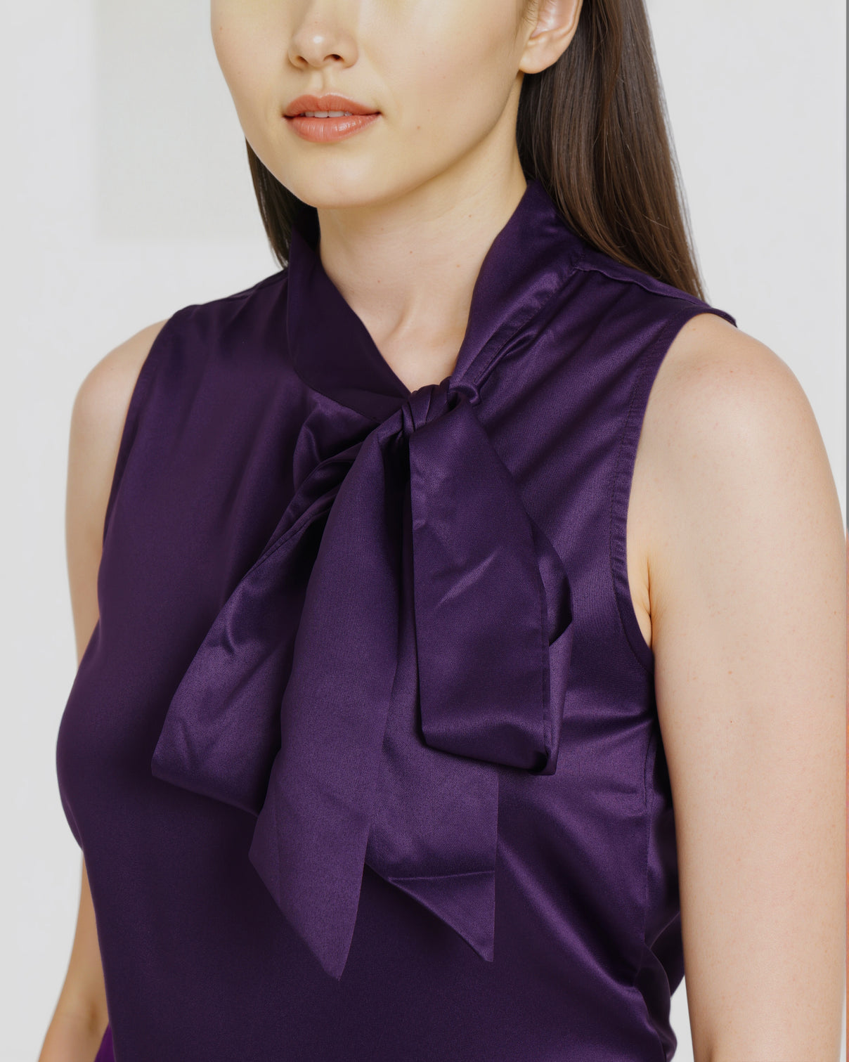 Style Quotient Women Solid Wine Regular Fit Formal Satin Top-Tops-StyleQuotient