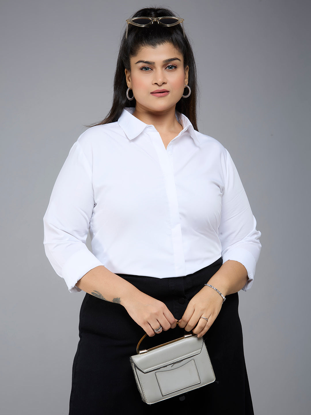 White Blouse Women's Blouses Size 20 Womens Plus Size White Collard Long Sleeve Blouse 1X Criss Cross Back White Blouse Women's Blouses Size 20 Womens Plus Size White Collard Long Sleeve Blouse 1X Criss Cross Back