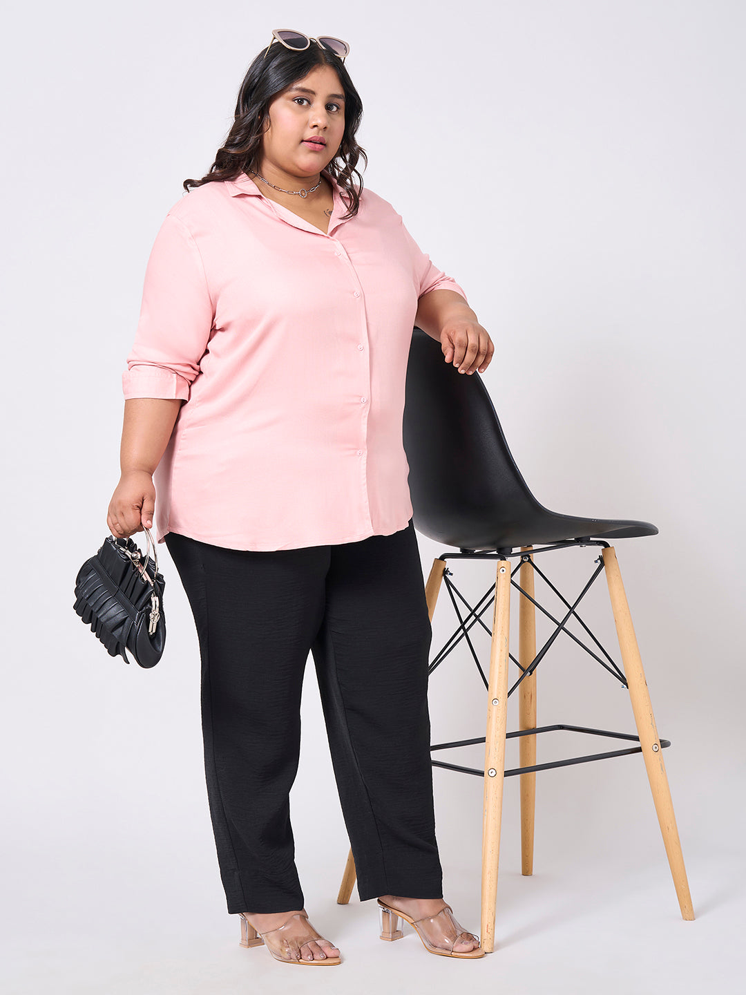 Style Quotient Women Rayon Twill Nude Shirt-Shirts-StyleQuotient