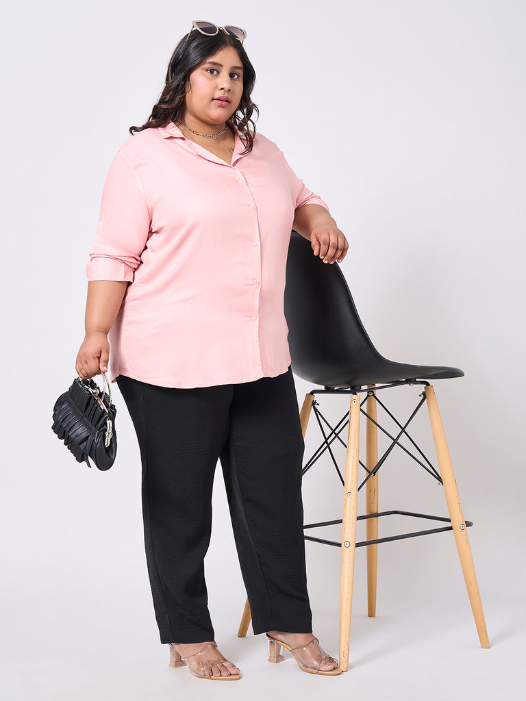 Style Quotient Women Rayon Twill Nude Shirt-Shirts-StyleQuotient