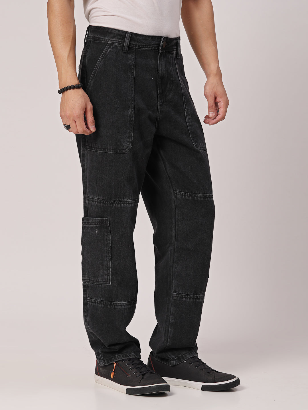 Style Quotient Men Relaxed Loose Fit Cargos-Mens Jeans-StyleQuotient