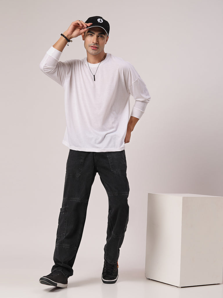 Style Quotient Men Relaxed Loose Fit Cargos-Mens Jeans-StyleQuotient