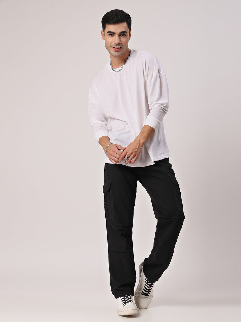 Style Quotient Men Relaxed Loose Fit Cargos-Mens Jeans-StyleQuotient