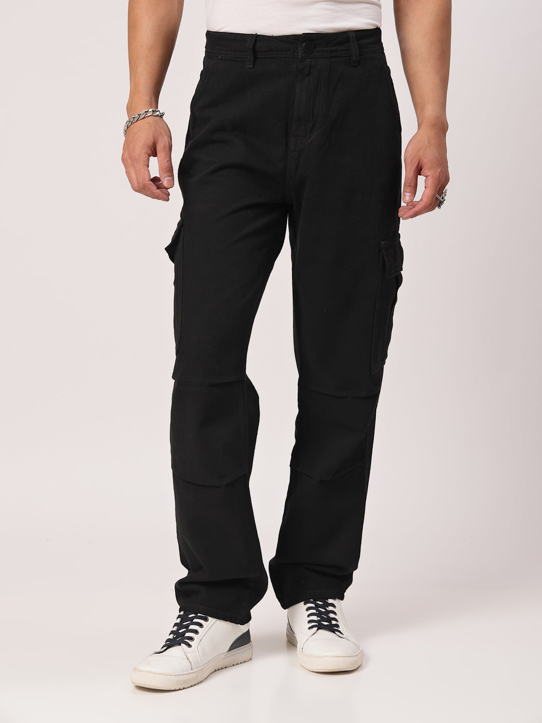 Style Quotient Men Relaxed Loose Fit Cargos-Mens Jeans-StyleQuotient