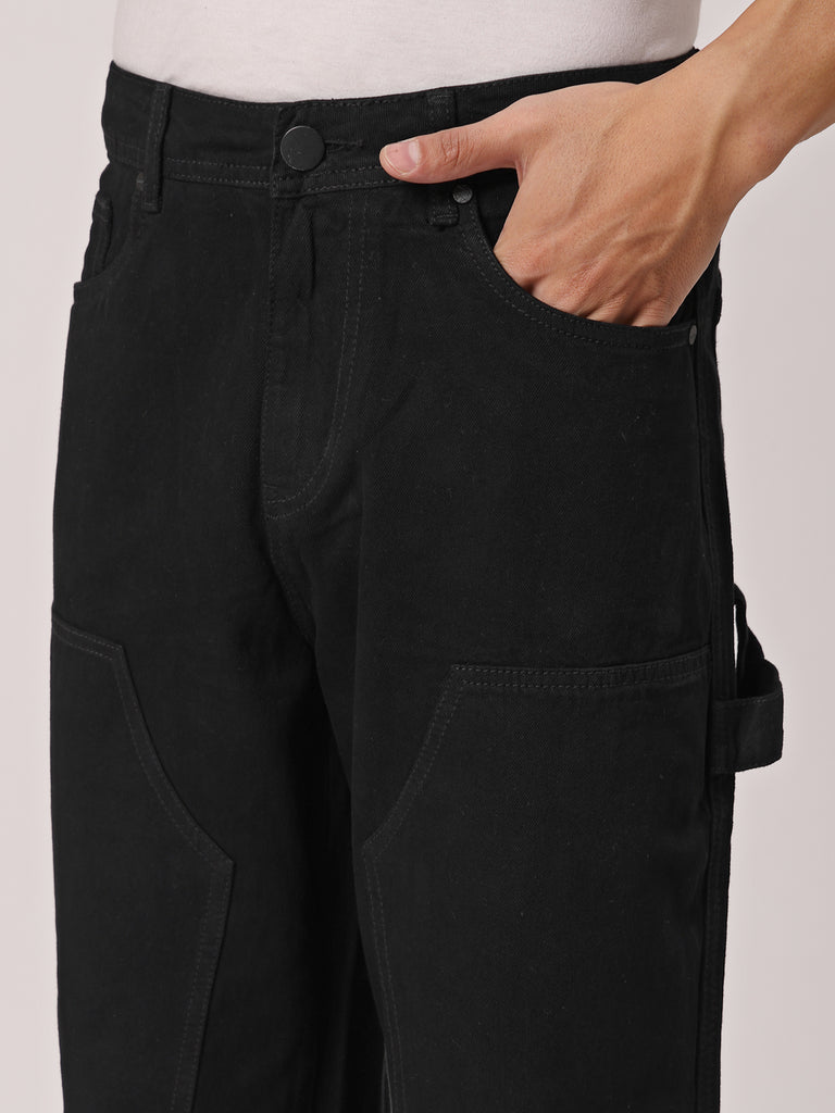 Style Quotient Men Relaxed Fit Mid Rise Carpenter Jeans-Mens Jeans-StyleQuotient