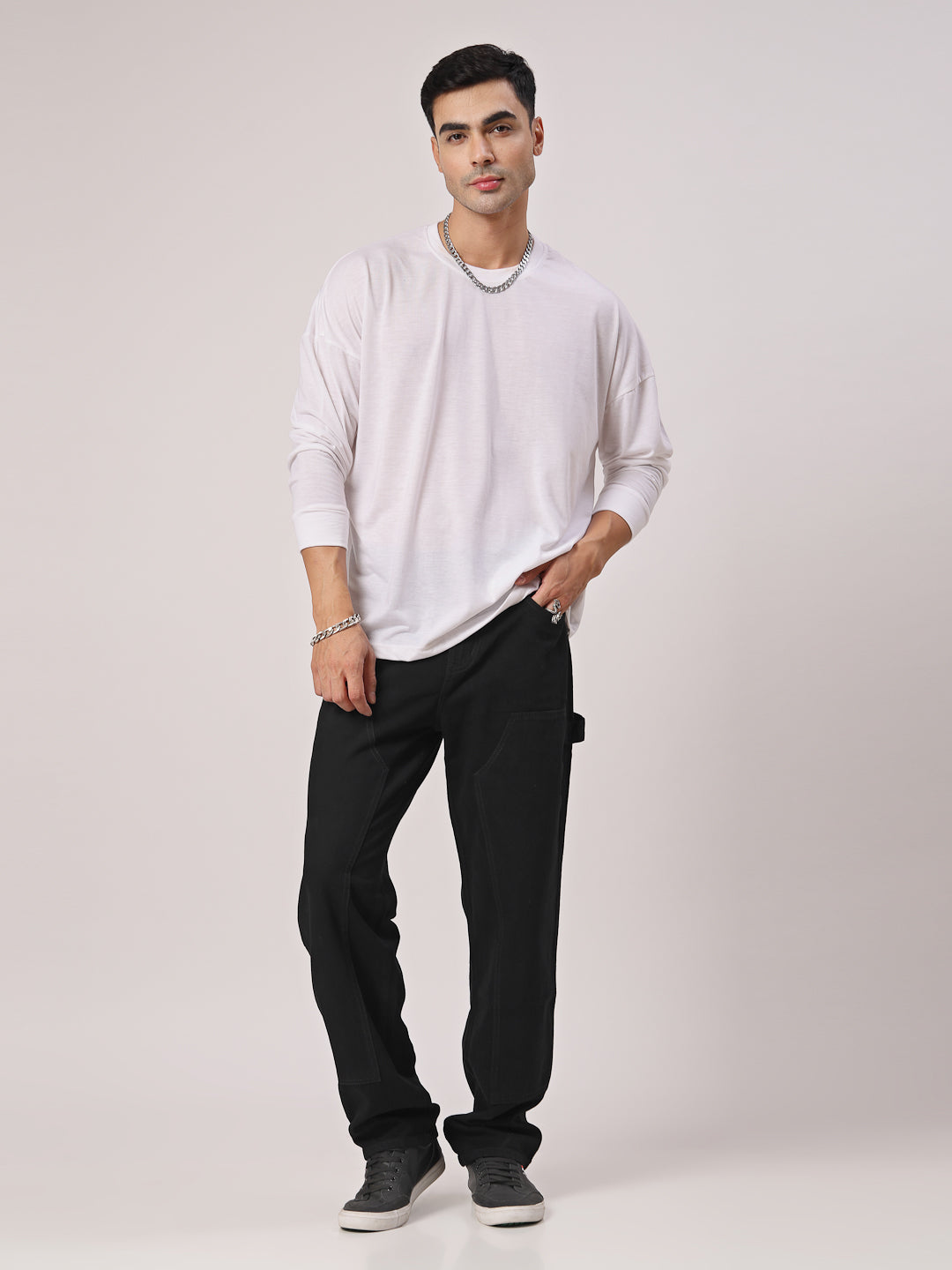 Style Quotient Men Relaxed Fit Mid Rise Carpenter Jeans-Mens Jeans-StyleQuotient