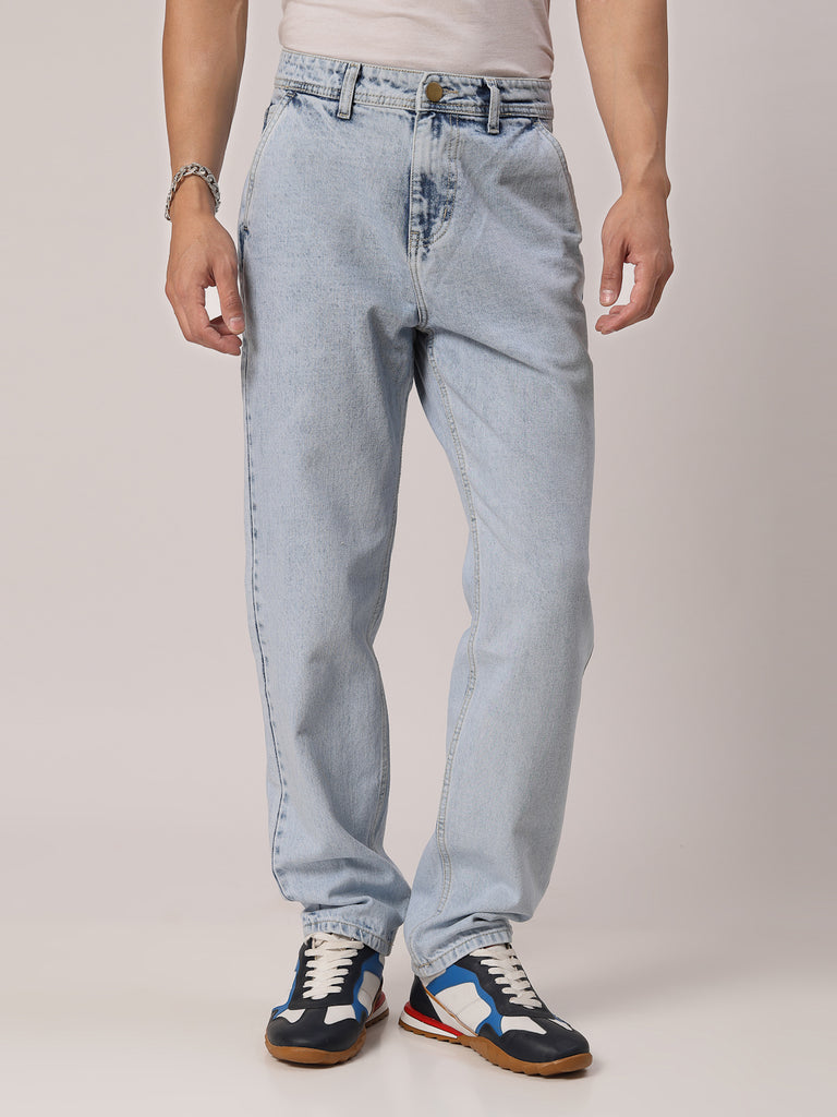 Style Quotient Men Blue Relaxed Fit High Rise Cotton Jeans-Mens Jeans-StyleQuotient