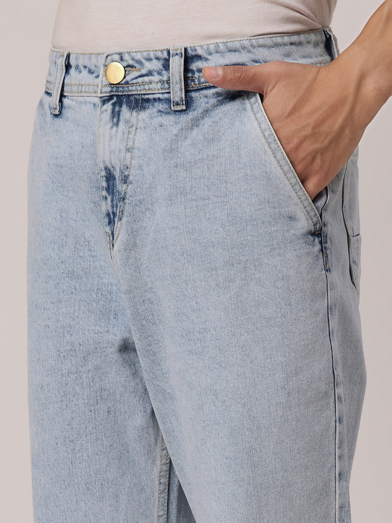 Style Quotient Men Blue Relaxed Fit High Rise Cotton Jeans-Mens Jeans-StyleQuotient