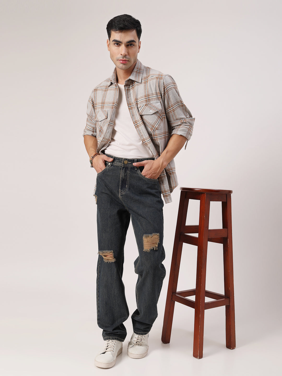 Style Quotient Men Blue Relaxed Fit High Rise Cotton Jeans-Mens Jeans-StyleQuotient