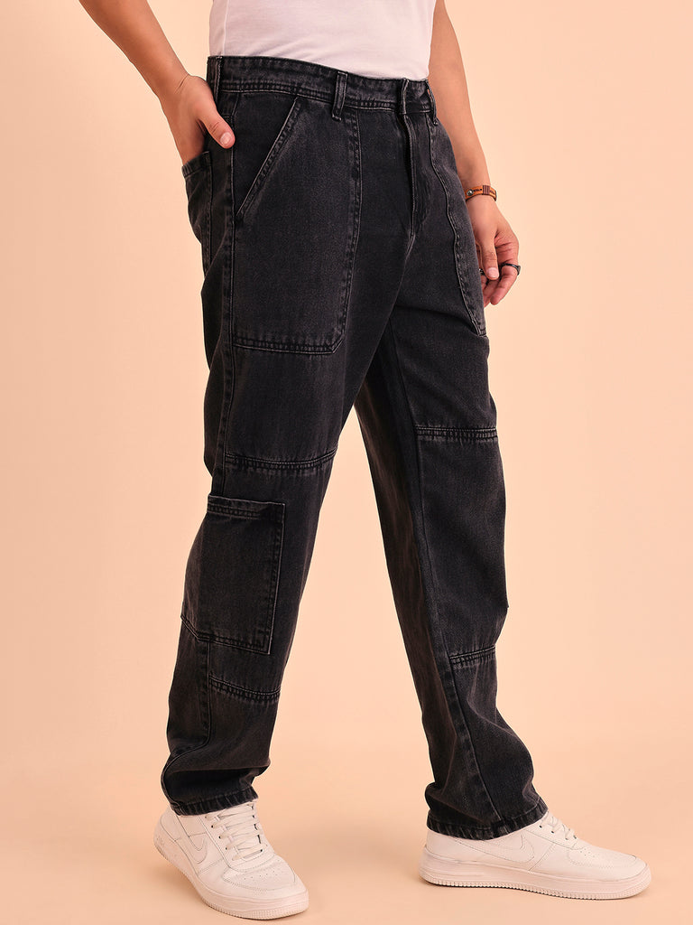 Style Quotient Men Relaxed Loose Fit Cargos-Mens Jeans-StyleQuotient