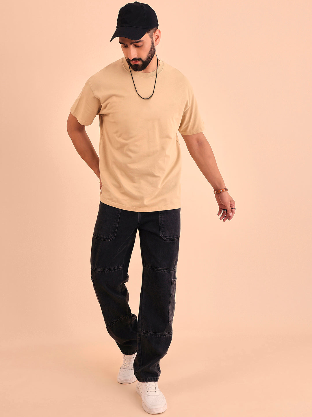 Style Quotient Men Relaxed Loose Fit Cargos-Mens Jeans-StyleQuotient