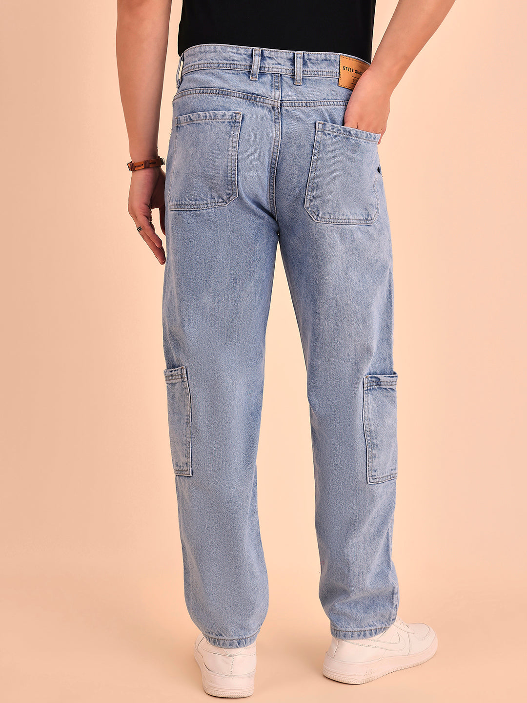 Style Quotient Men Relaxed Loose Fit Cargos-Mens Jeans-StyleQuotient