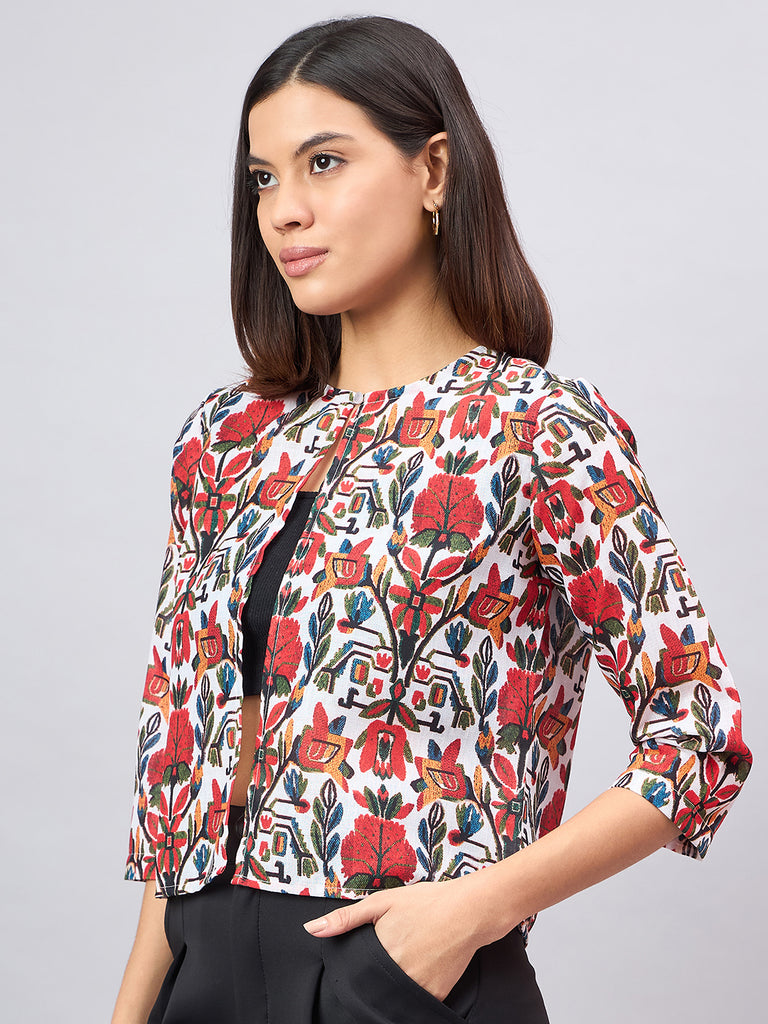 Style Quotient Women Ethnic Printed Shrug-Shrug-StyleQuotient