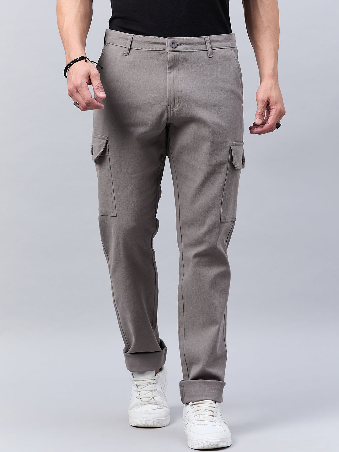 Mens Grey Cargo Trousers Men's 511 Slim Fit Light Grey Cargo