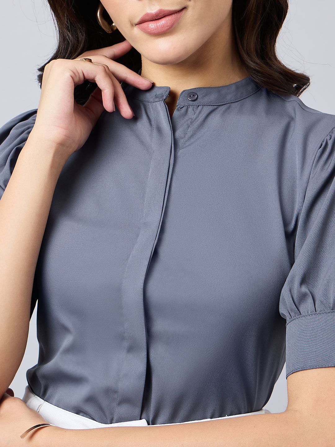 Style Quotient Women Solid Regular Fit Shirt-Shirts-StyleQuotient