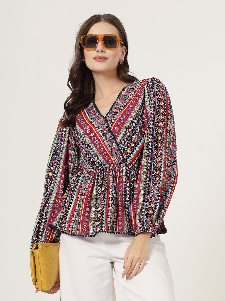 Style Quotient Women Multi Print Top-Tops-StyleQuotient