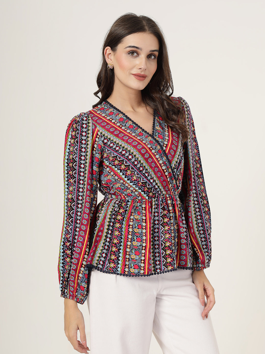 Style Quotient Women Multi Print Top-Tops-StyleQuotient