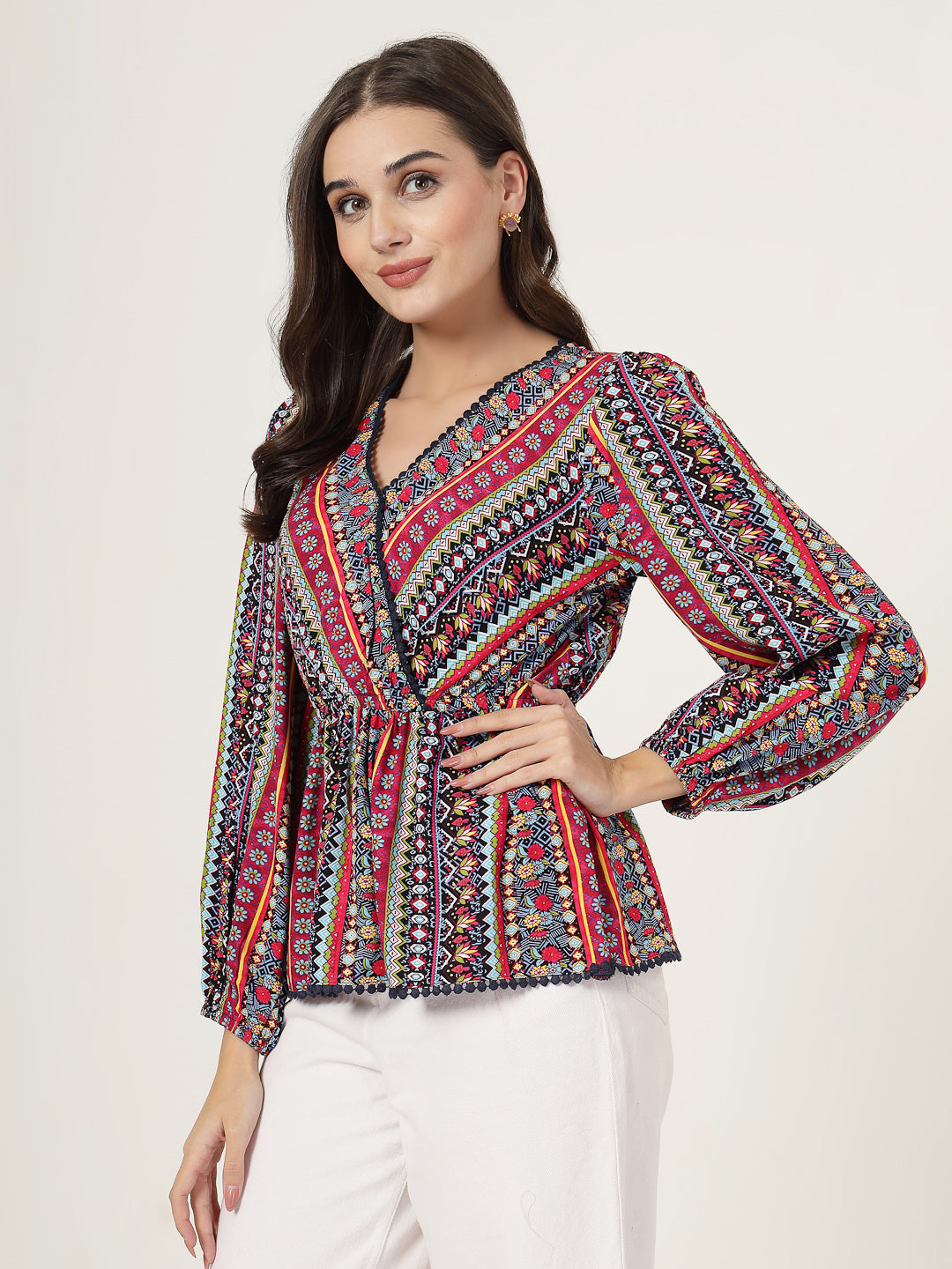 Style Quotient Women Multi Print Top-Tops-StyleQuotient