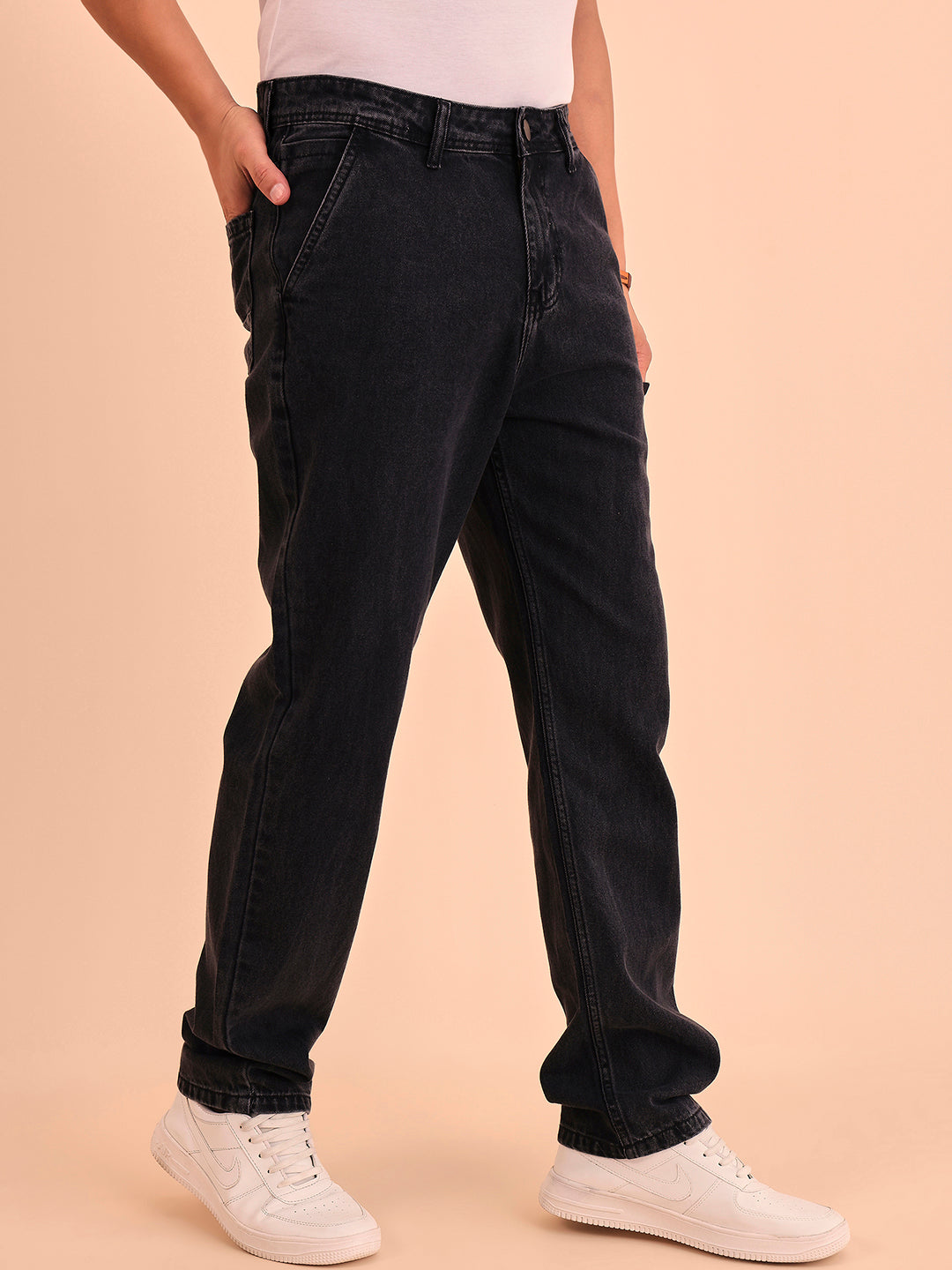 Style Quotient Men Relaxed Fit High Rise Cotton Jeans-Mens Jeans-StyleQuotient