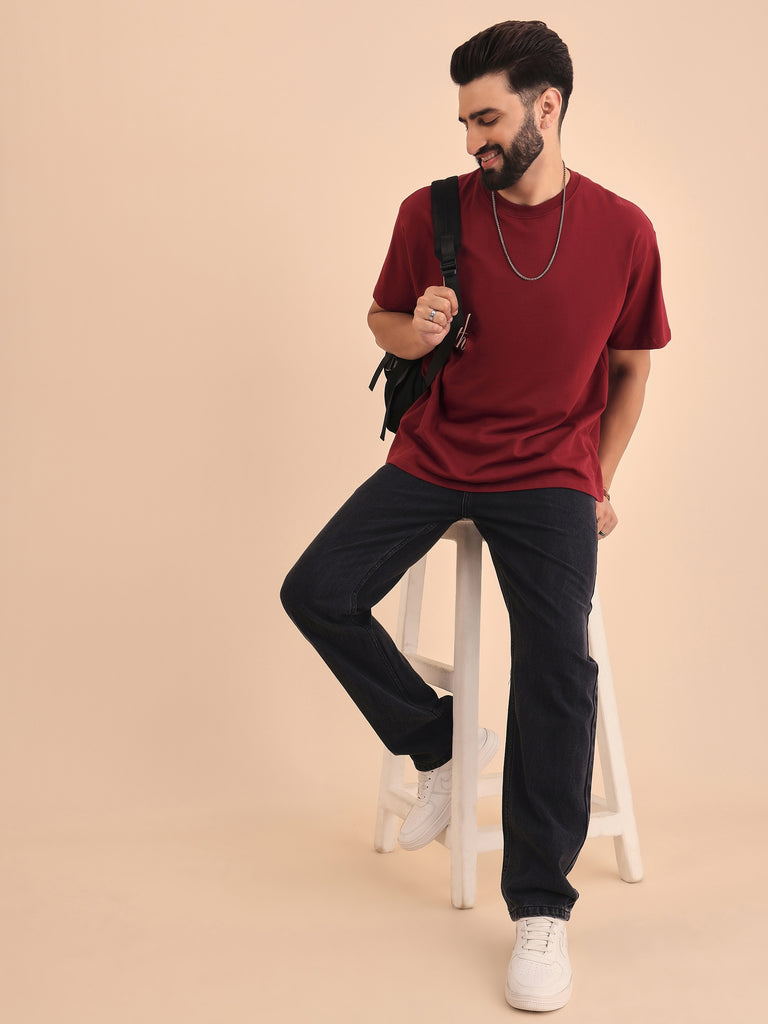 Style Quotient Men Relaxed Fit High Rise Cotton Jeans-Mens Jeans-StyleQuotient