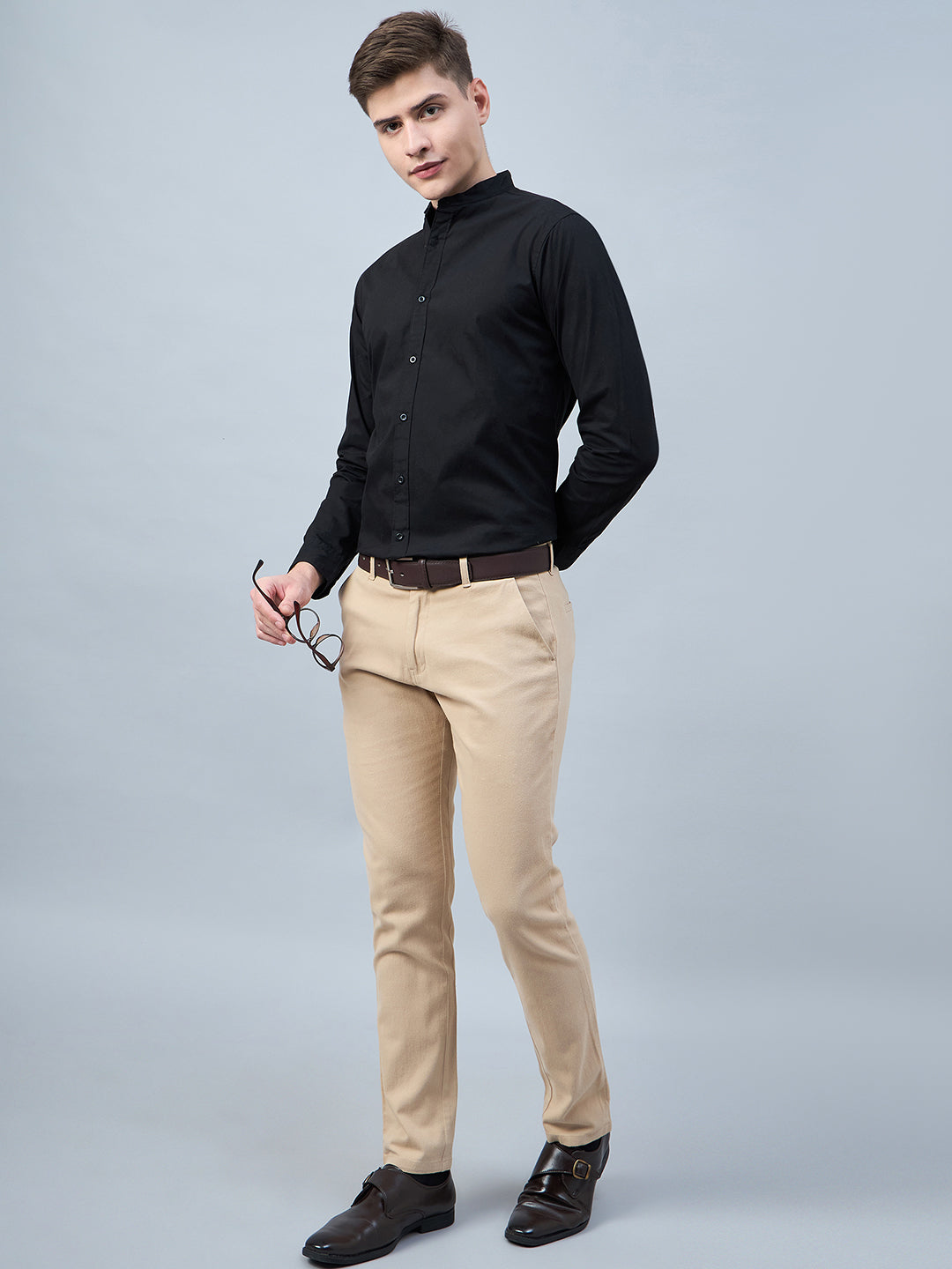 Style Quotient Men Black Cotton Solid Formal Shirt StyleQuotient Style Quotient Men Black Cotton Solid Formal Shirt StyleQuotient