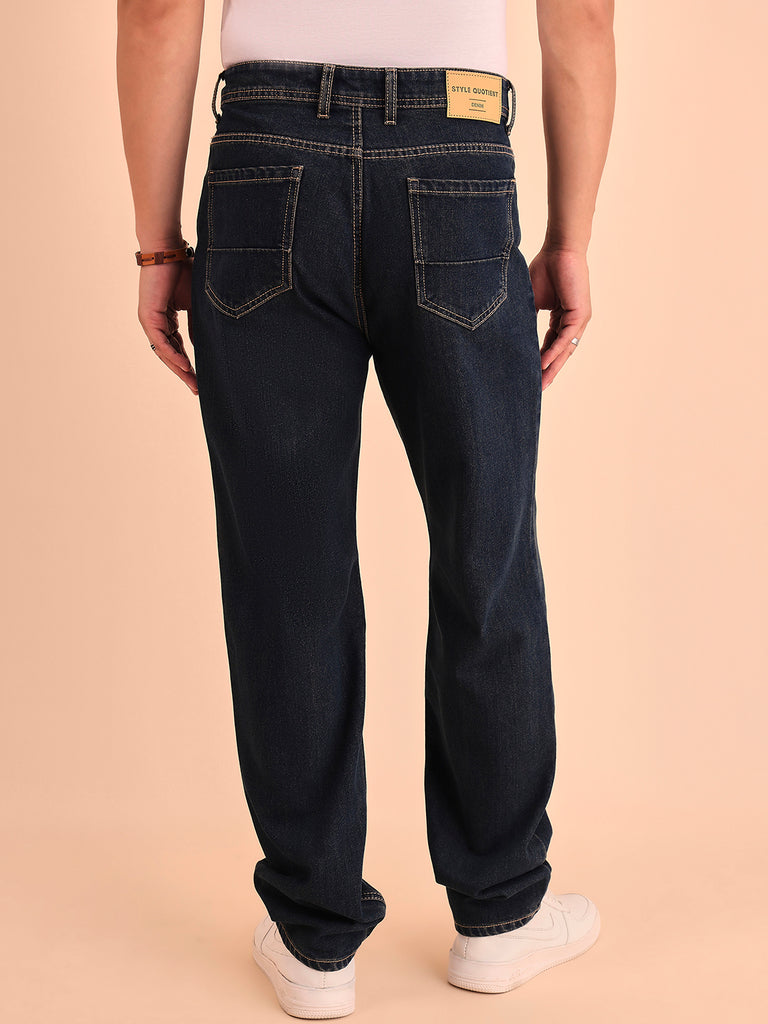 Style Quotient Men Relaxed Fit High Rise Cotton Jeans-Mens Jeans-StyleQuotient