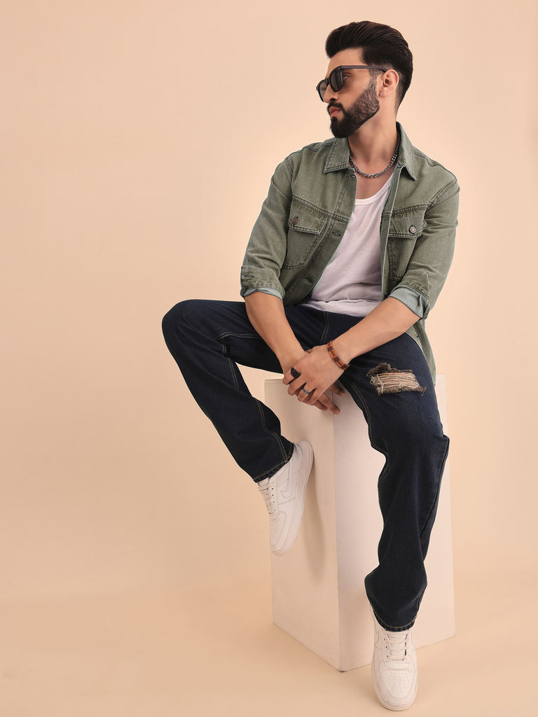 Style Quotient Men Relaxed Fit High Rise Cotton Jeans-Mens Jeans-StyleQuotient