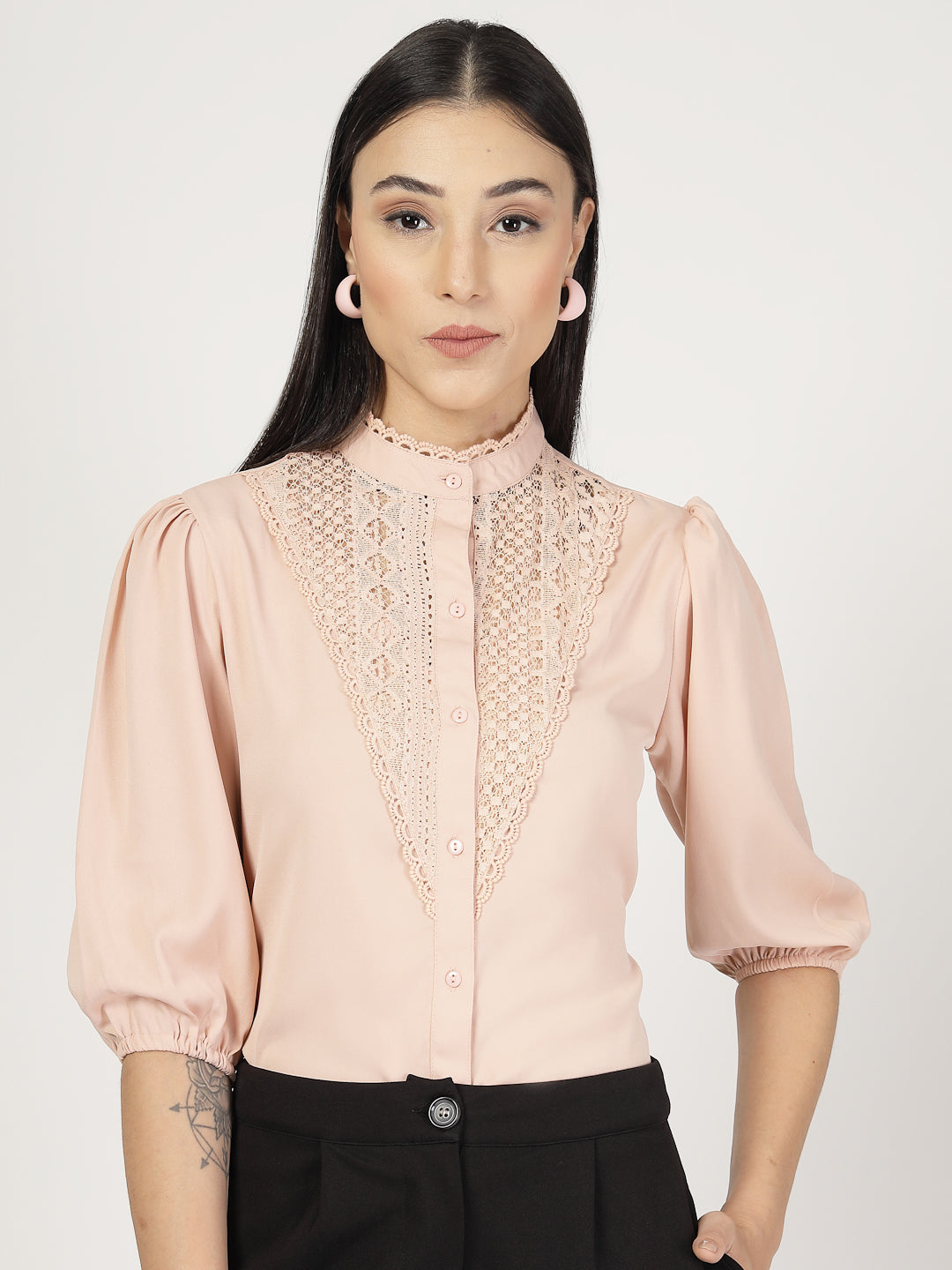 Style Quotient Womens Three-quarter Sleeve Shirt-Shirts-StyleQuotient