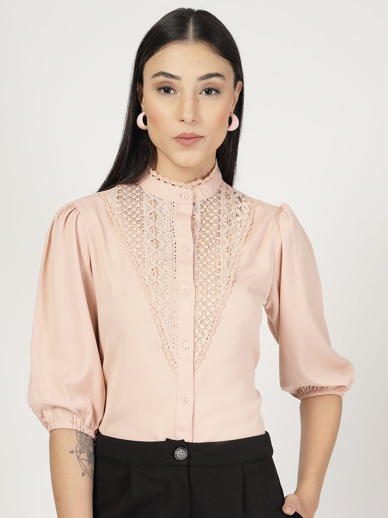 Style Quotient Womens Three-quarter Sleeve Shirt-Shirts-StyleQuotient