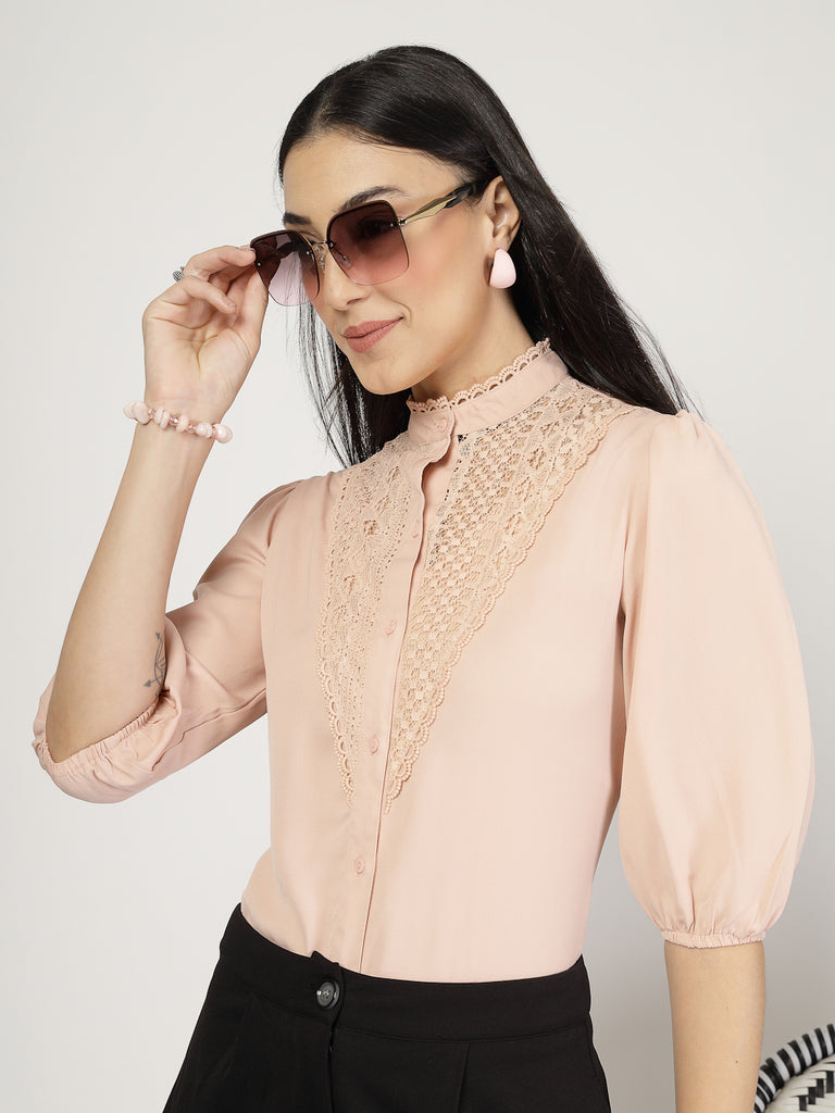 Style Quotient Womens Three-quarter Sleeve Shirt-Shirts-StyleQuotient