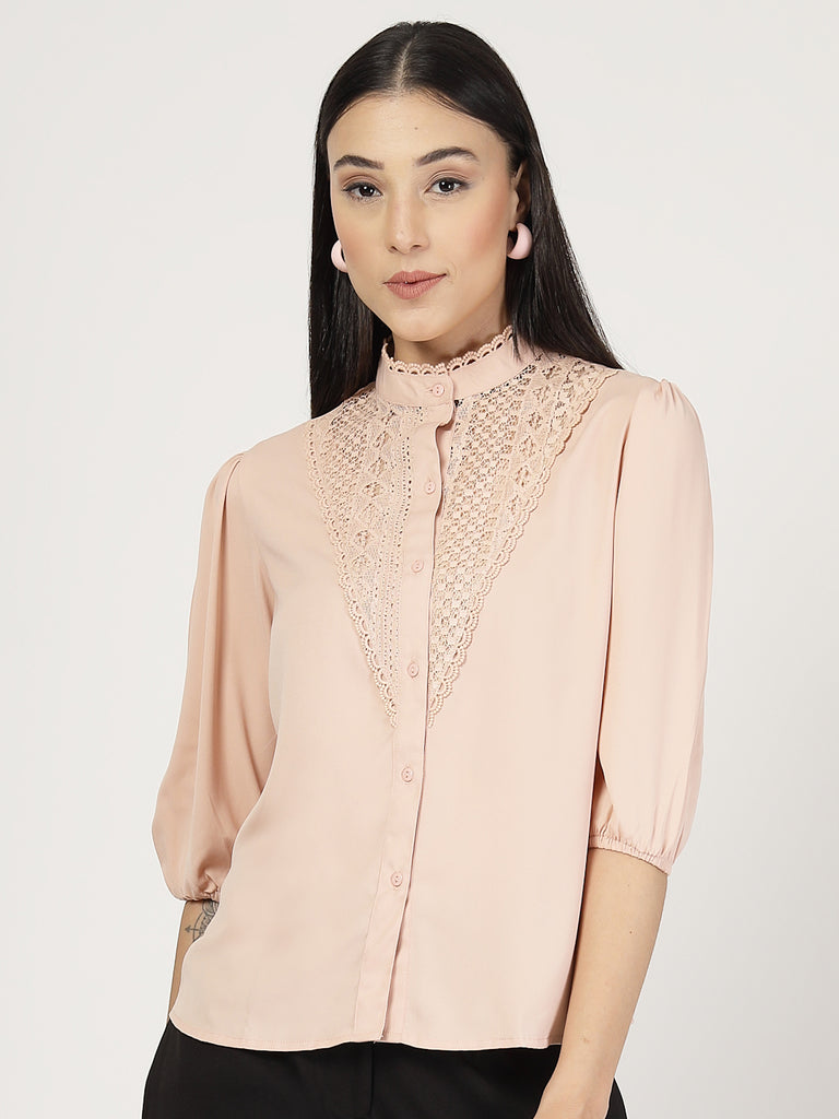 Style Quotient Womens Three-quarter Sleeve Shirt-Shirts-StyleQuotient